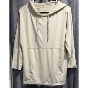 Patagonia Seabrook (Summer) Hoodie Lightweight 3/4 Sleeve Cream Women's M SOFT